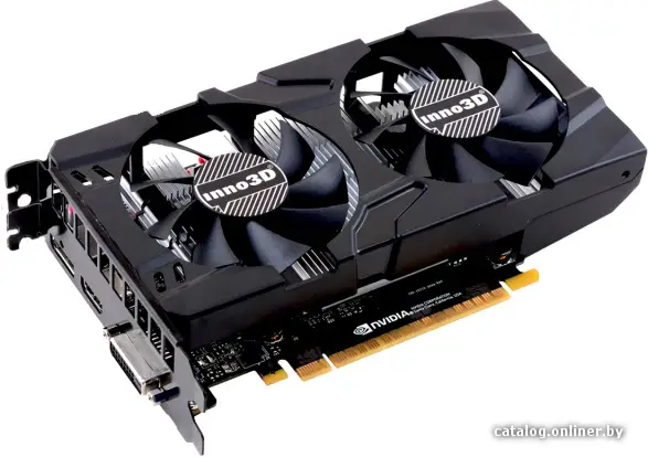 Купить Видеокарта Inno3D GeForce GTX 1050 Twin X2 2GB GDDR5 [N1050-1DDV-E5CM], цена, опт и розница