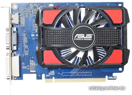 В/карта GT730 2Gb [PCI-E] DDR-3 ASUS [GT730-2GD3-V2] (RTL) D-Sub+DVI+HDMI