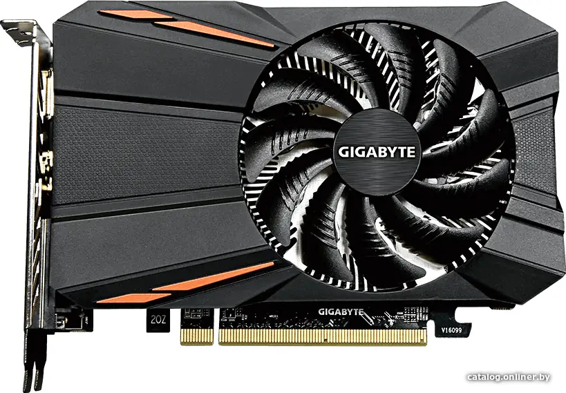 Видеокарта 4Gb [PCI-E] GDDR5 GIGABYTE GV-RX560OC-4GD (RTL) DVI+HDMI+DP [RADEON RX 560]