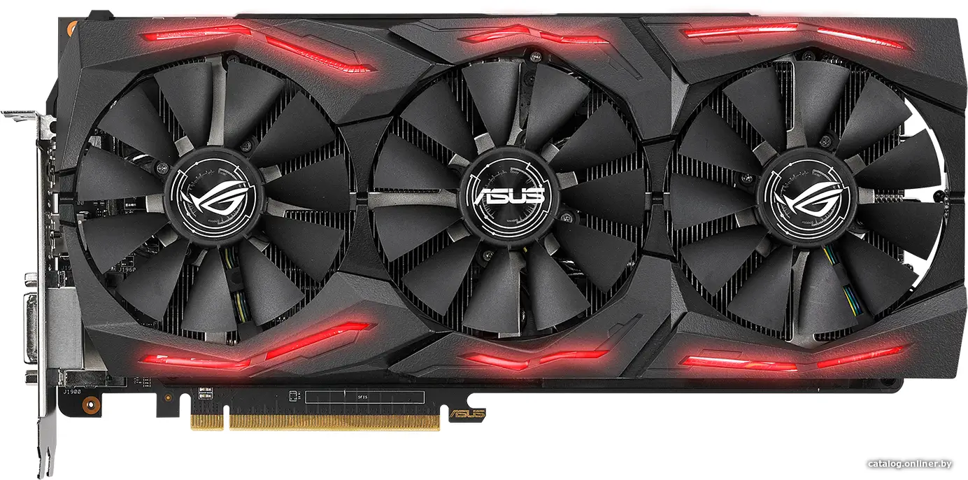 Купить Видеокарта ASUS ROG Strix Radeon RX Vega 64 OC Edition 8GB HBM2, цена, опт и розница