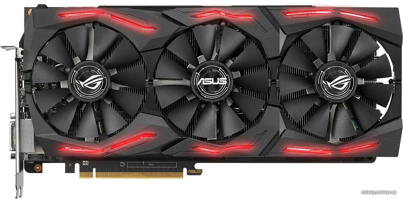 Купить Видеокарта ASUS ROG Strix RX Vega 56 OC edition 8GB HBM2, цена, опт и розница