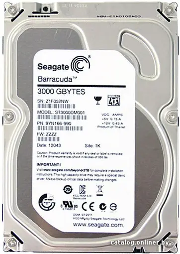 Купить Жесткий диск Seagate Barracuda 3TB [ST3000DM001], цена, опт и розница