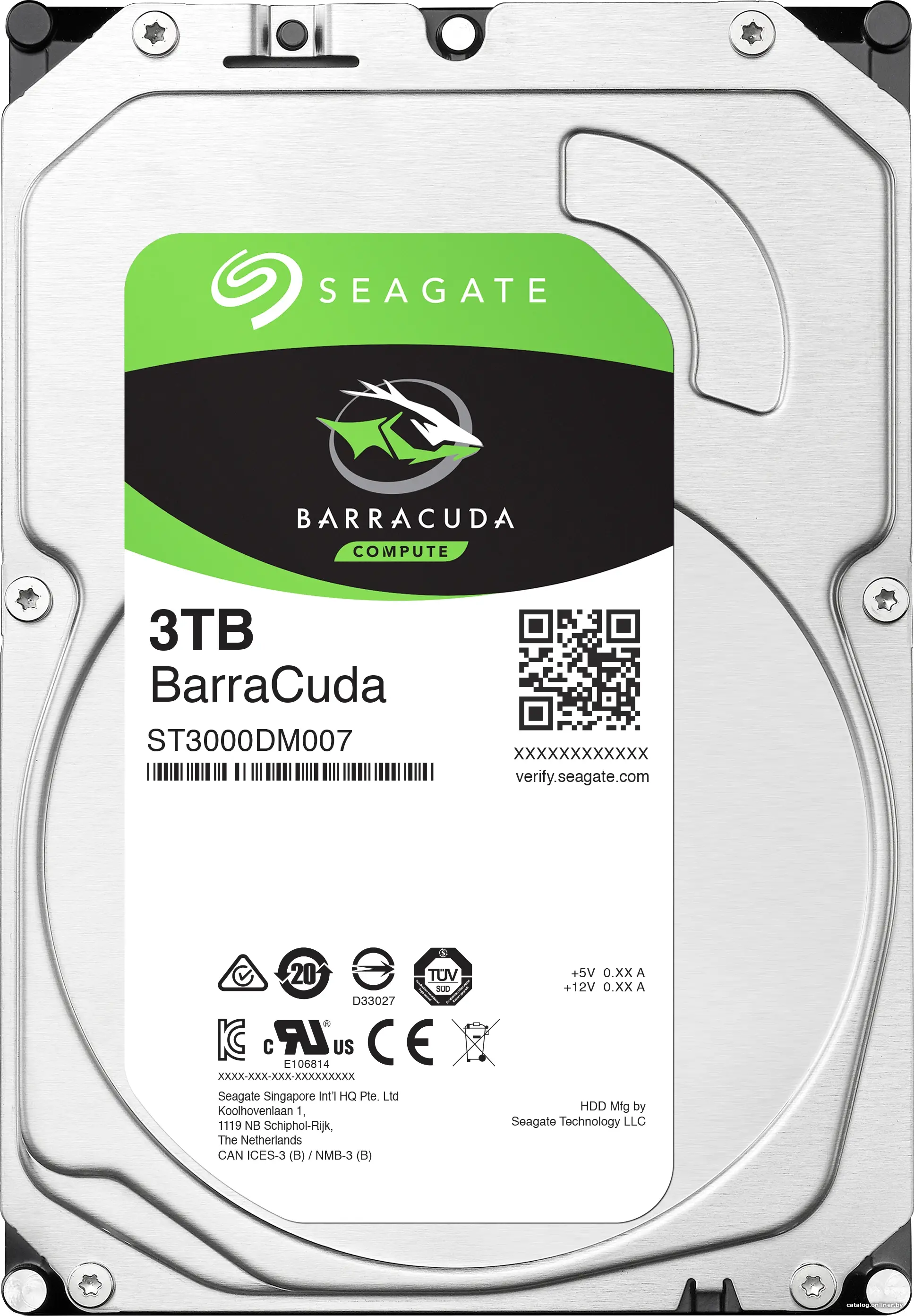 Купить Жесткий диск Seagate Barracuda 3TB [ST3000DM007], цена, опт и розница