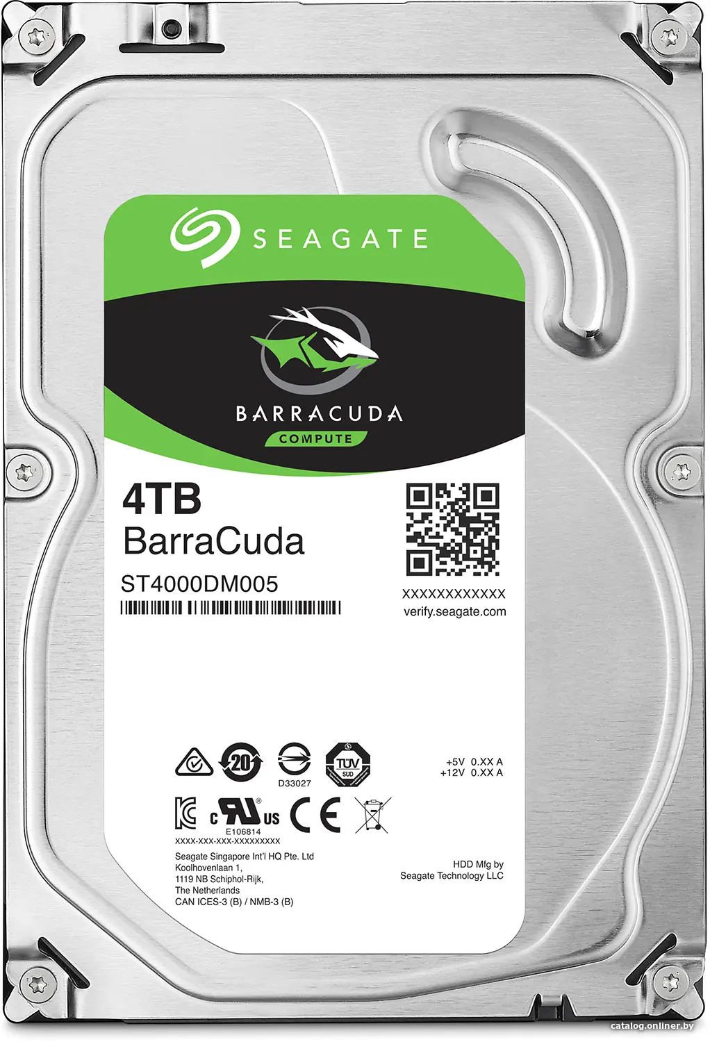 Купить Жесткий диск Seagate Barracuda 4TB [ST4000DM004], цена, опт и розница