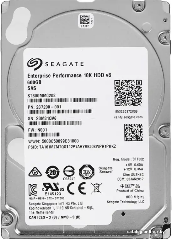 Купить Жесткий диск Seagate Enterprise Performance 10K v8 600GB ST600MM0208, цена, опт и розница