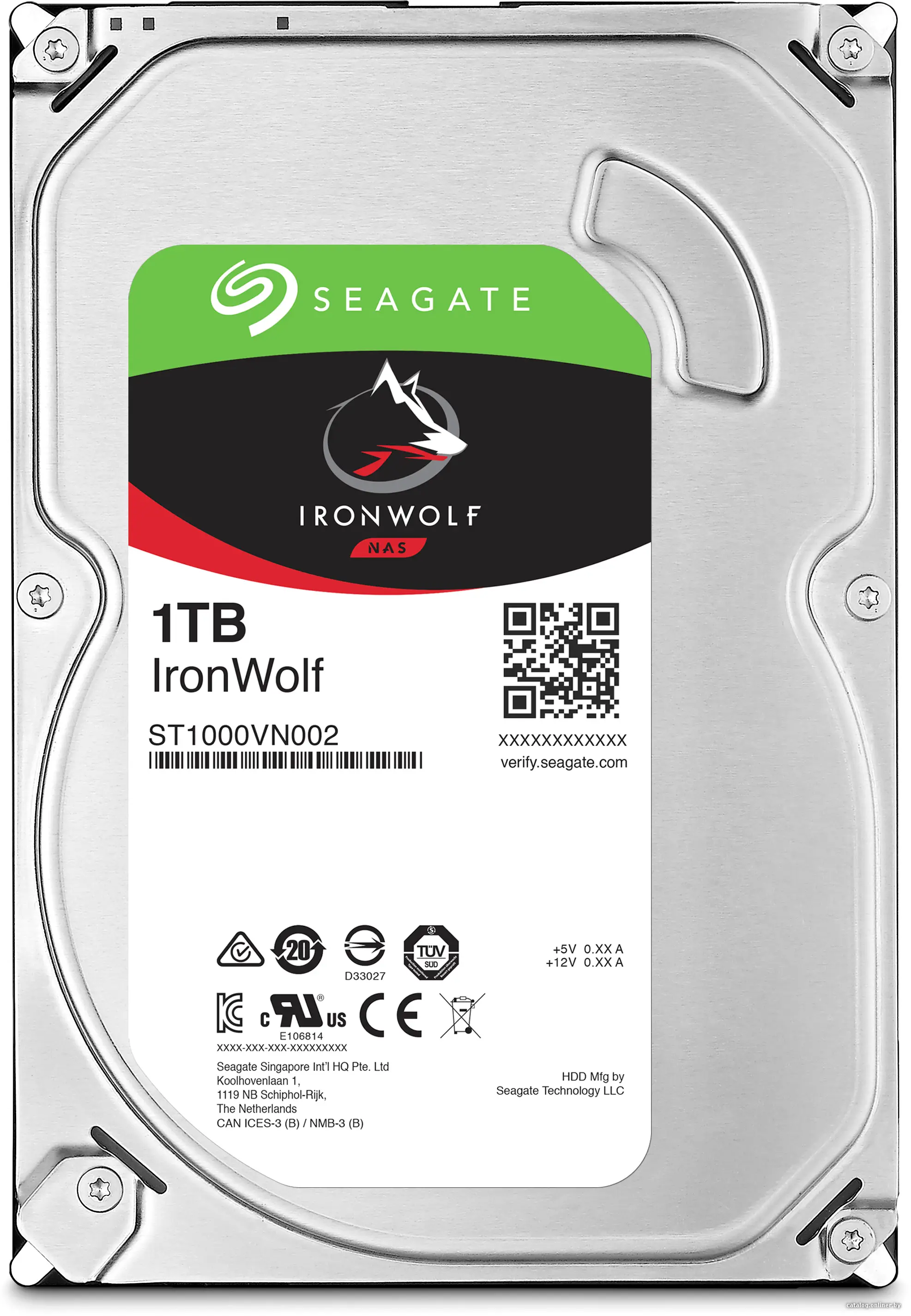 Купить Жесткий диск Seagate Ironwolf 1TB [ST1000VN002], цена, опт и розница