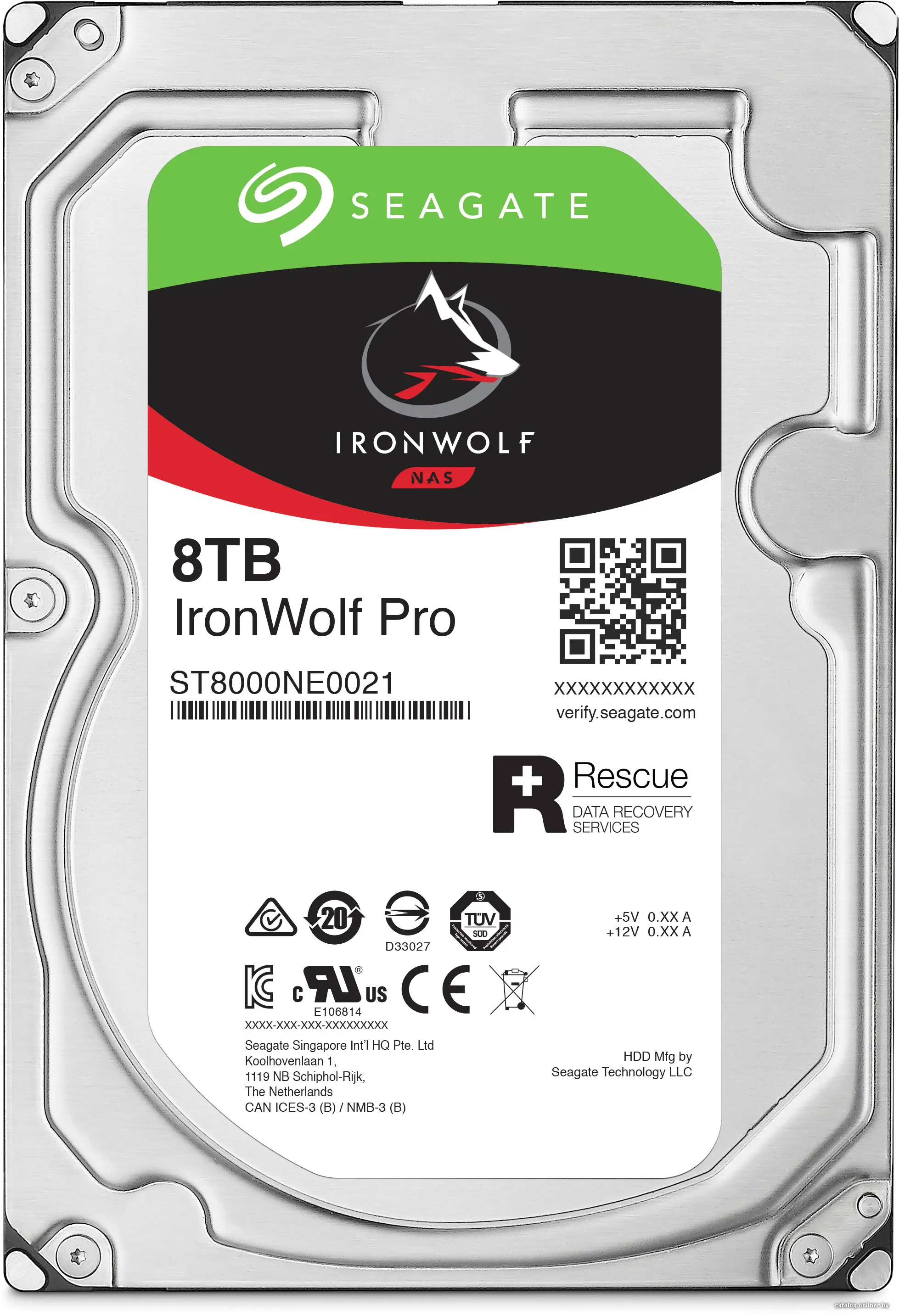 Купить Жесткий диск Seagate Ironwolf 8TB [ST8000VN0022], цена, опт и розница