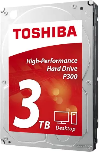 Купить Жесткий диск Toshiba P300 3TB [HDWD130UZSVA], цена, опт и розница