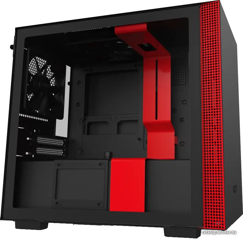 Minitower NZXT [CA-H210I-BR Black/Red] Mini-ITX без БП