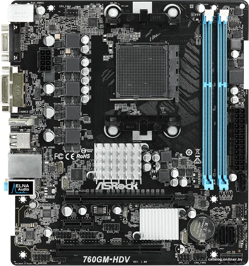 Купить Материнская плата ASRock 760GM-HDV, цена, опт и розница