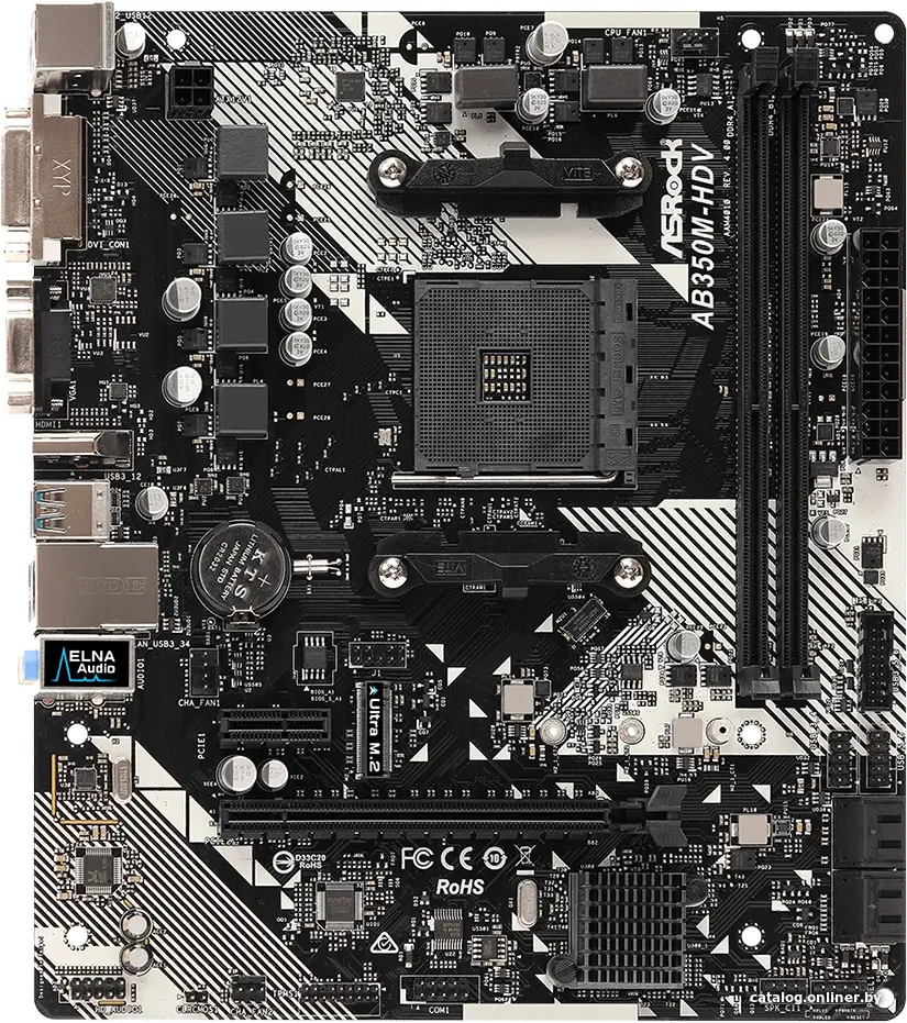 Материнская плата ASRock AB350M-HDV