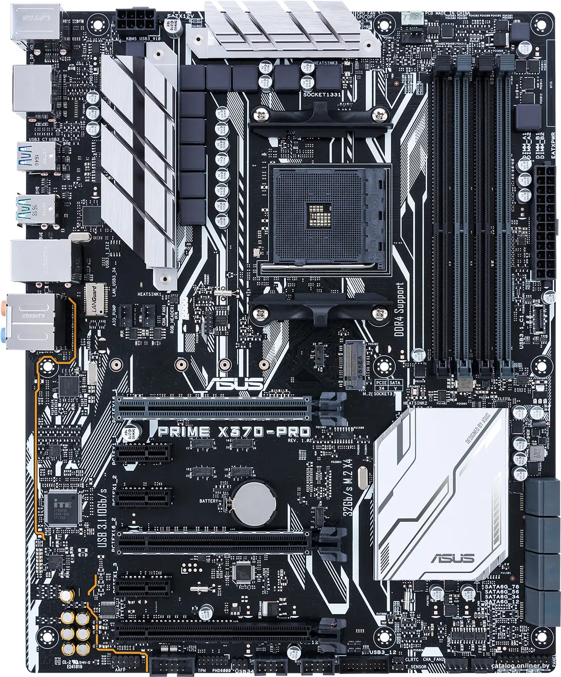 Материнская плата ASUS PRIME X370-PRO (RTL) AM4 [ X370 ] 3xPCI-E HDMI+DP GbLAN SATA ATX 4DDR4