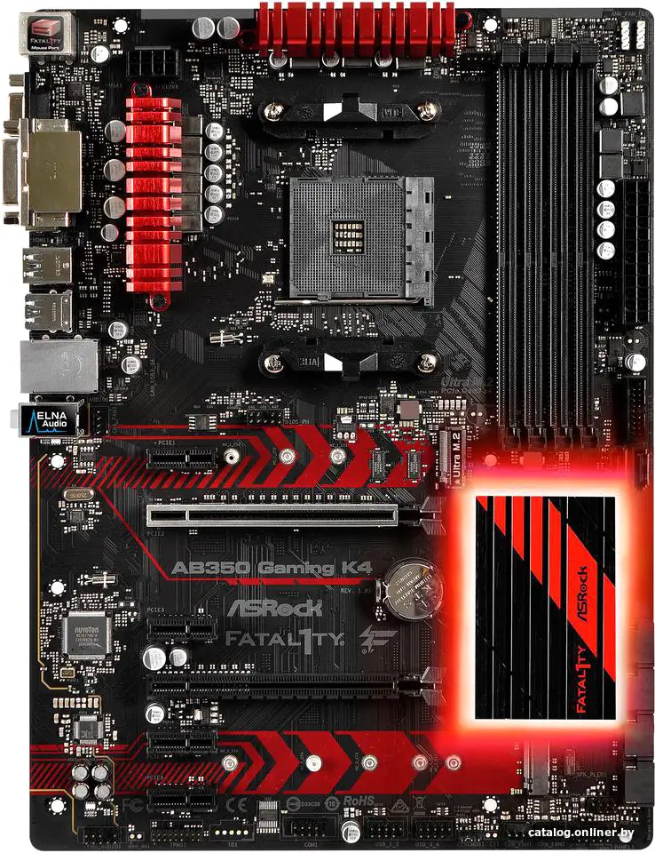 Купить Материнская плата ASRock Fatal1ty AB350 Gaming K4, цена, опт и розница