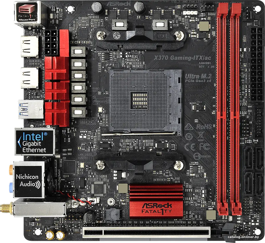 Купить Материнская плата ASRock Fatal1ty X370 Gaming X, цена, опт и розница