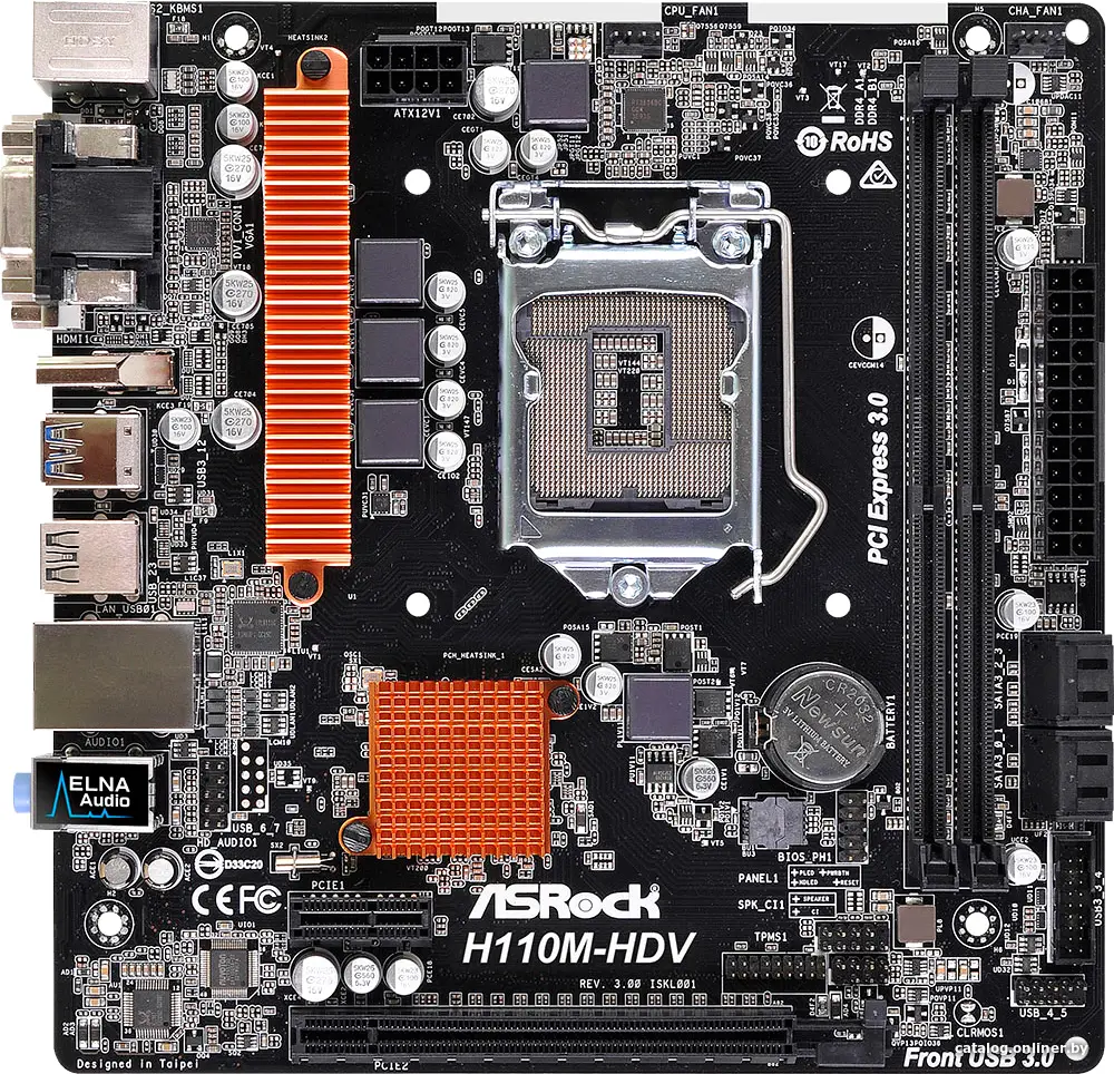 Купить Материнская плата ASRock H110M-HDV R3.0, цена, опт и розница