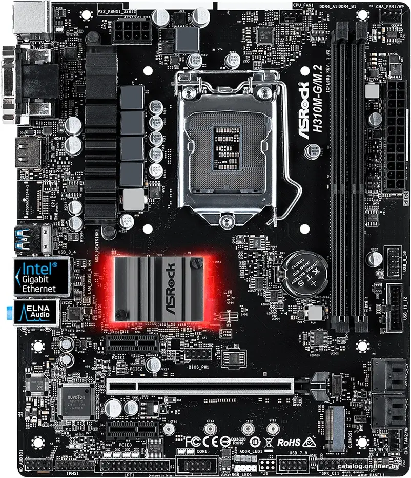 Купить Материнская плата ASRock H310M-G/M.2, цена, опт и розница