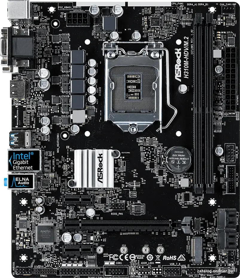 Купить Материнская плата ASRock H310M-HDV/M.2, цена, опт и розница