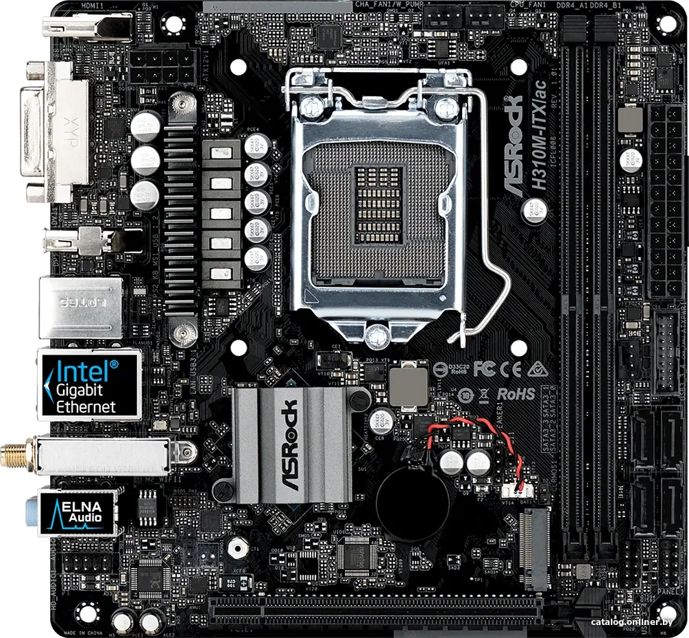 Материнская плата ASRock H310M-ITX/ac