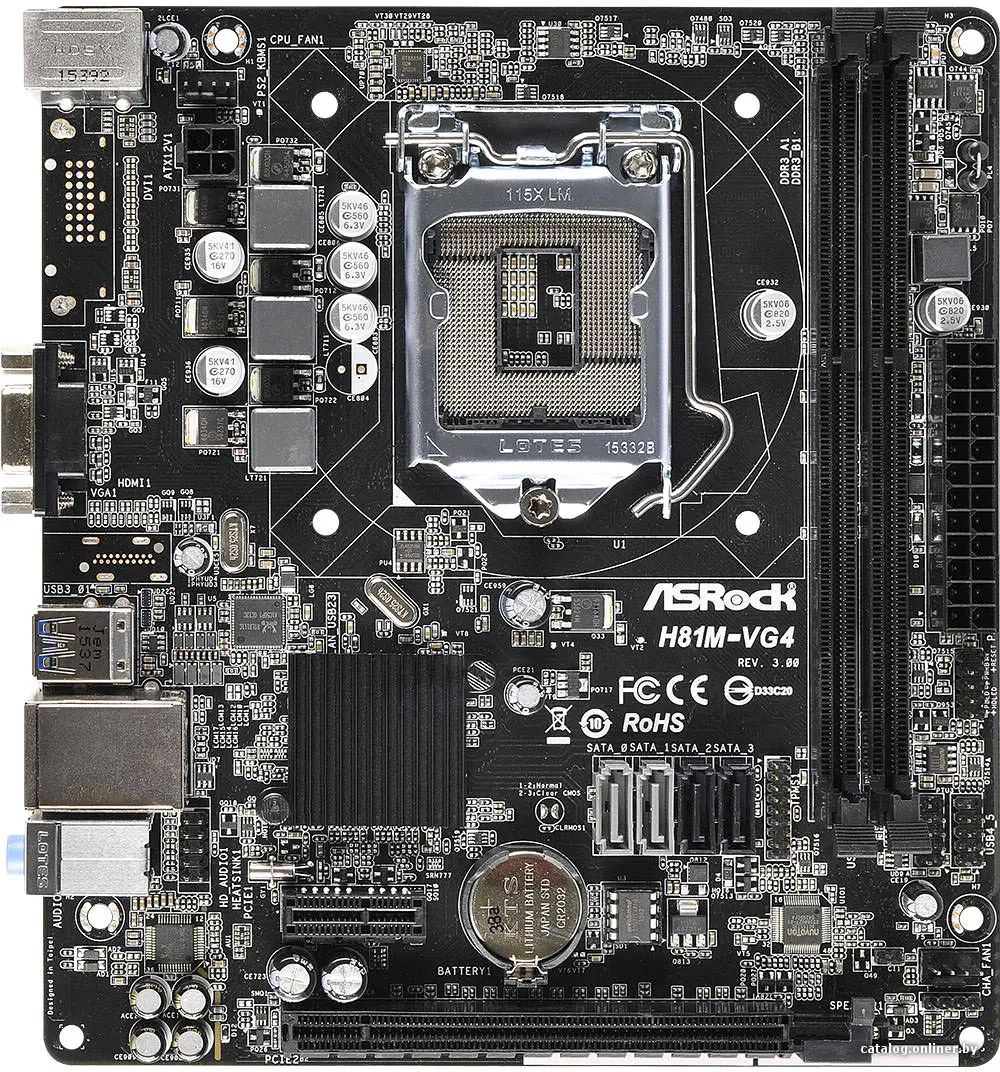 Купить Материнская плата ASRock H81M-VG4 R3.0, цена, опт и розница