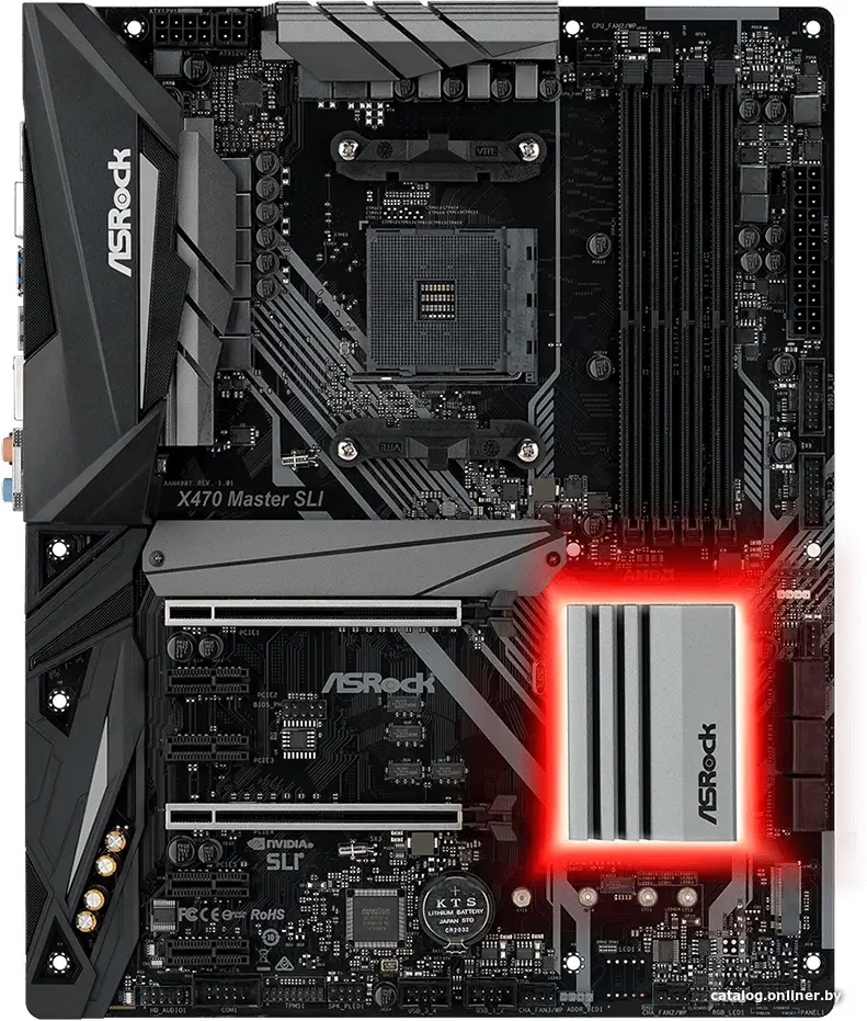 Купить Материнская плата ASRock X470 Master SLI, цена, опт и розница