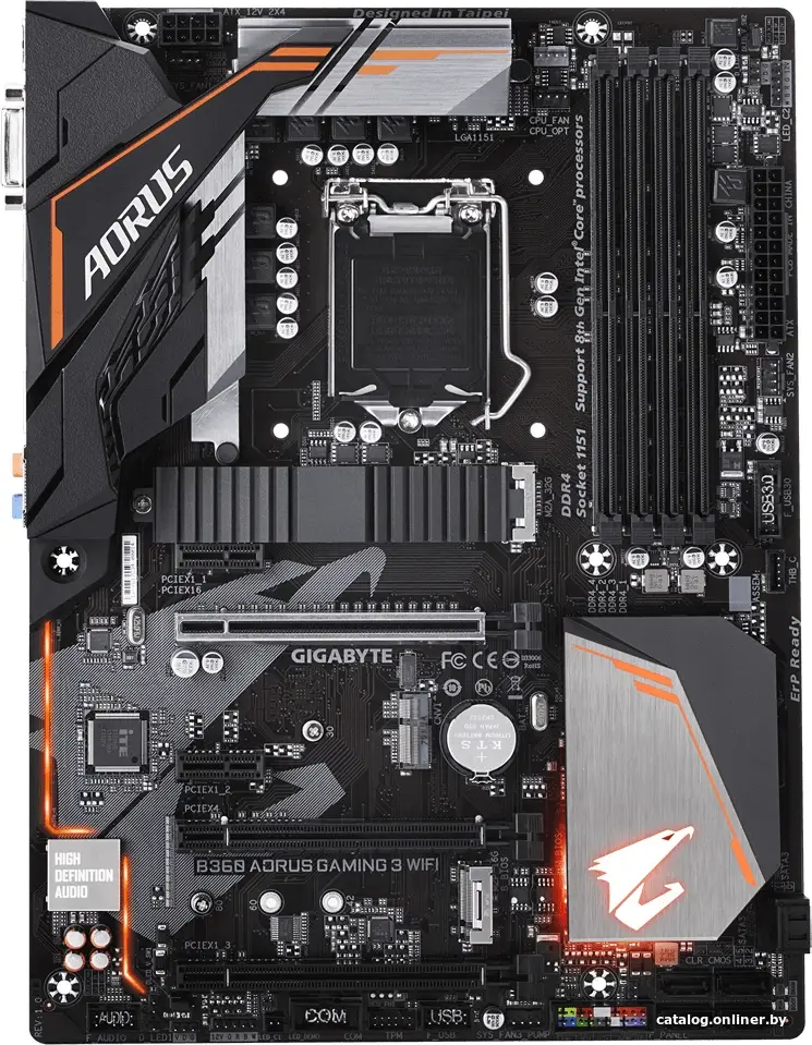 Купить Материнская плата Gigabyte B360 Aorus Gaming 3 WiFi (rev. 1.0), цена, опт и розница