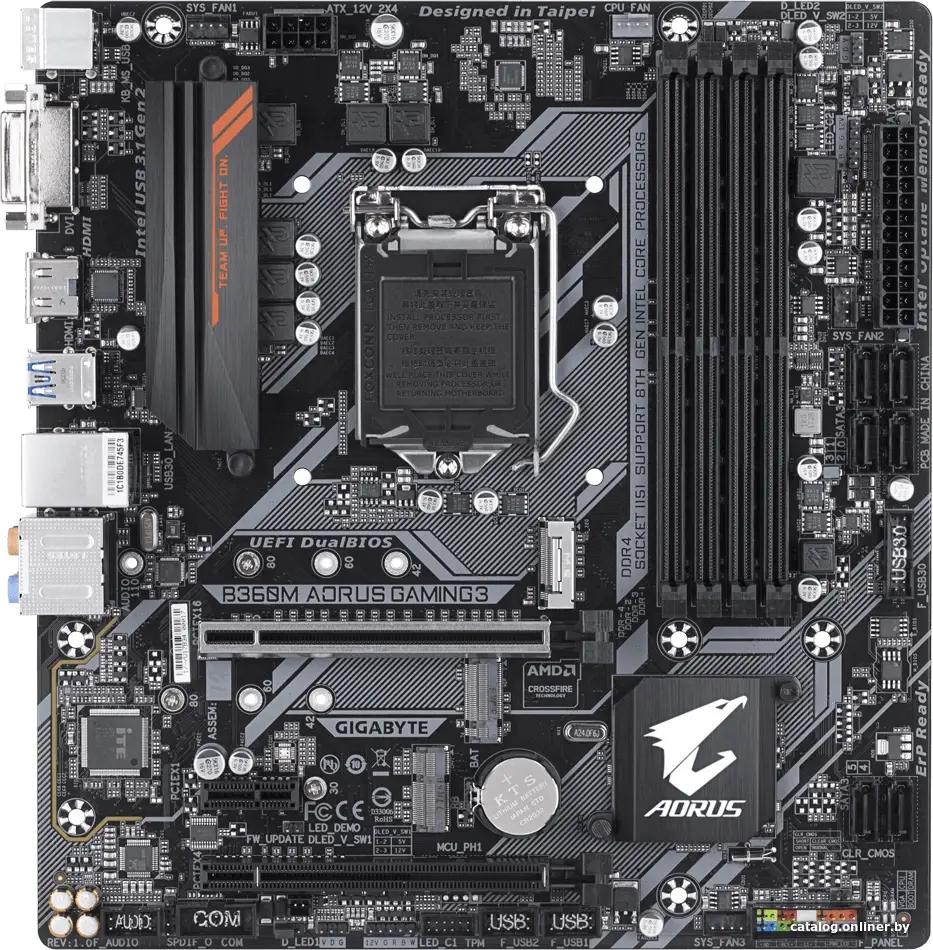 Купить Материнская плата Gigabyte B360M Aorus Gaming 3 (rev. 1.0), цена, опт и розница