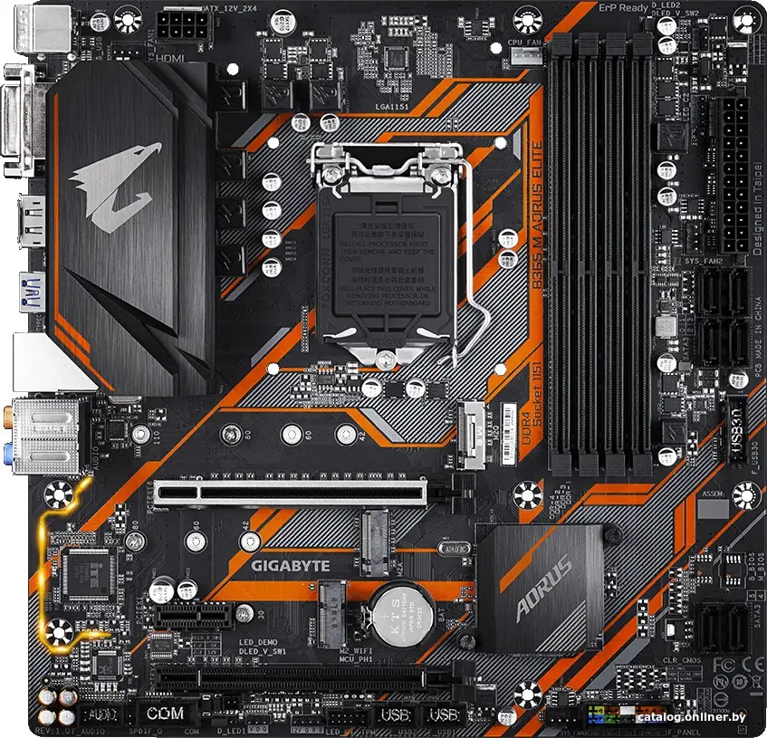 Купить Материнская плата Gigabyte B365 M Aorus Elite (rev. 1.0), цена, опт и розница