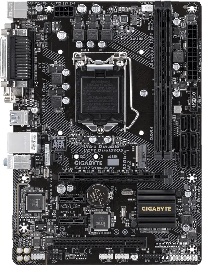 Купить Материнская плата Gigabyte GA-B250M-D3V (rev. 1.0), цена, опт и розница