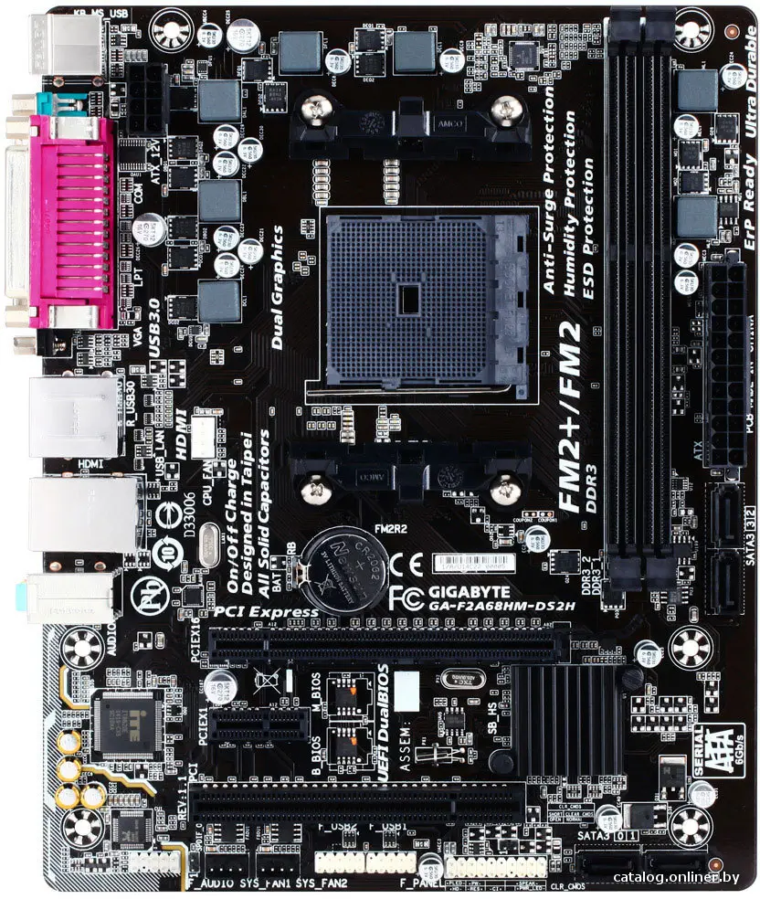 Купить Материнская плата Gigabyte GA-F2A68HM-DS2 (rev. 1.1), цена, опт и розница