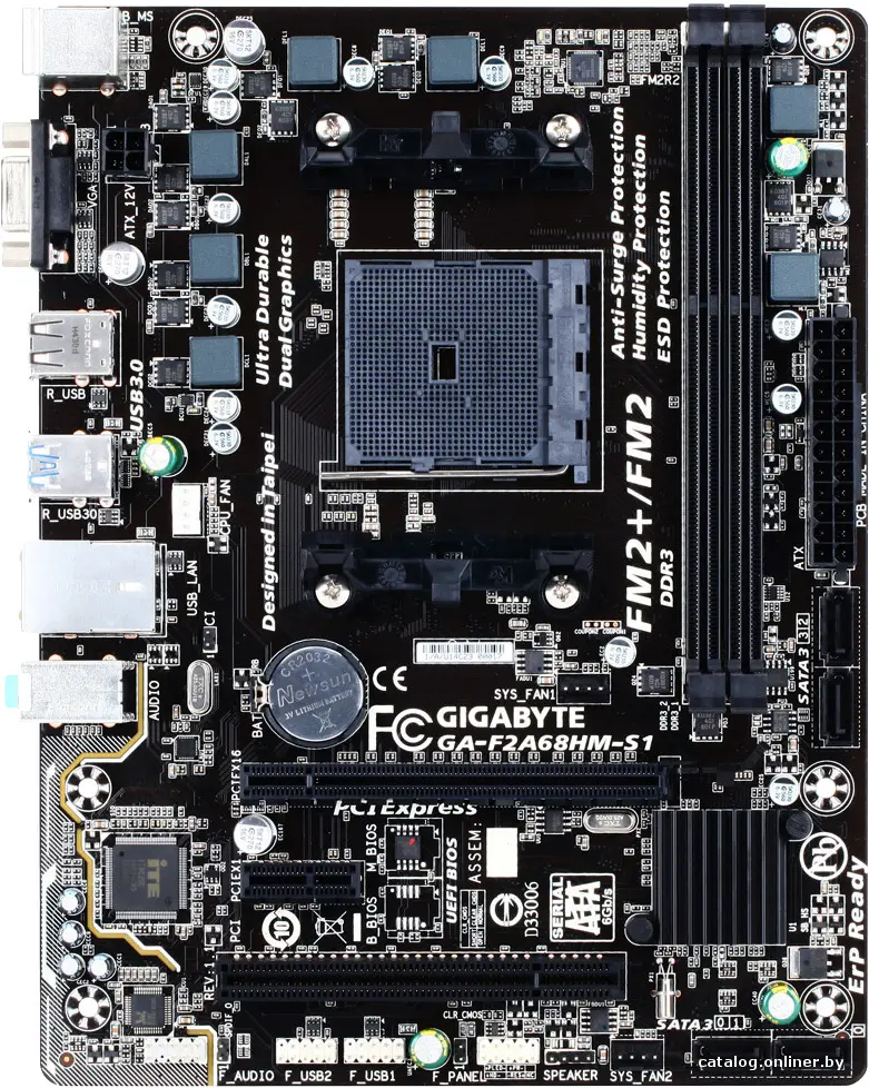 Купить Материнская плата Gigabyte GA-F2A68HM-S1 (rev 1.1), цена, опт и розница