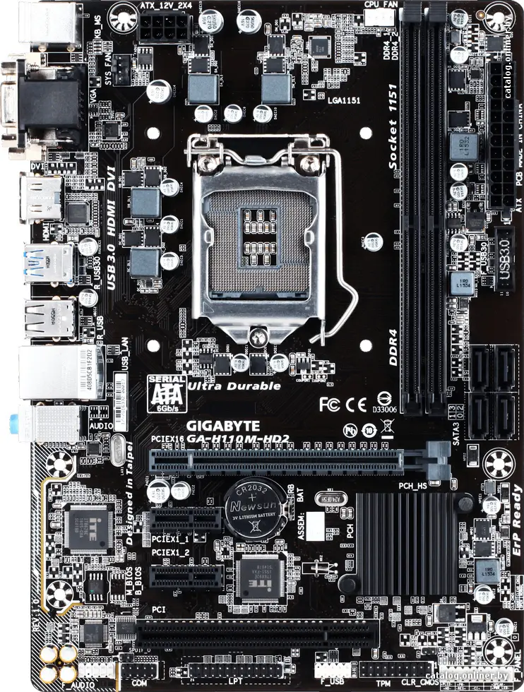 Материнская плата Gigabyte GA-H110M-HD2 DDR4 (rev. 1.0)