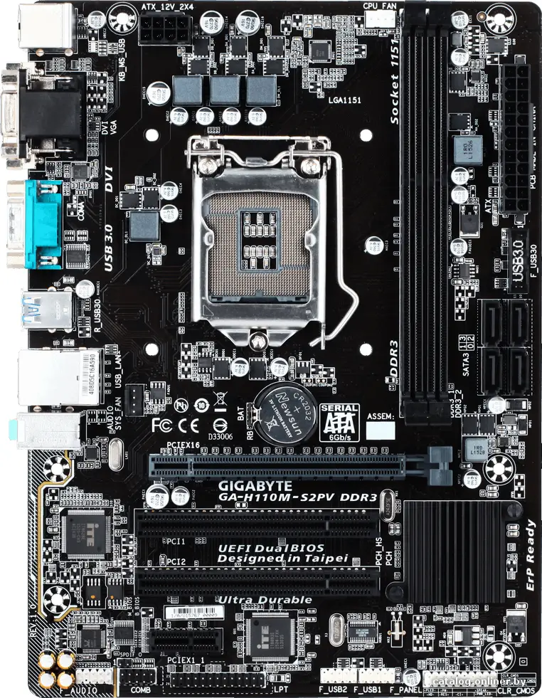 Купить Материнская плата Gigabyte GA-H110M-S2PV (rev. 1.0), цена, опт и розница