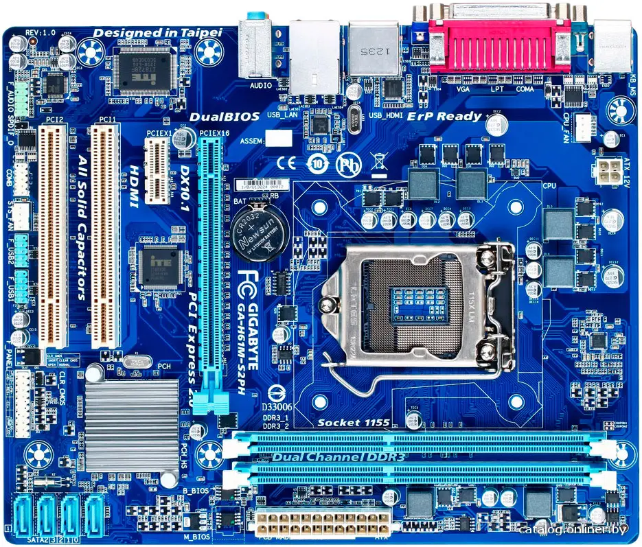 Материнская плата Gigabyte GA-H61M-S2PH