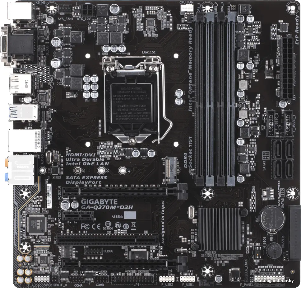 Материнская плата Gigabyte GA-Q270M-D3H (rev. 1.0)