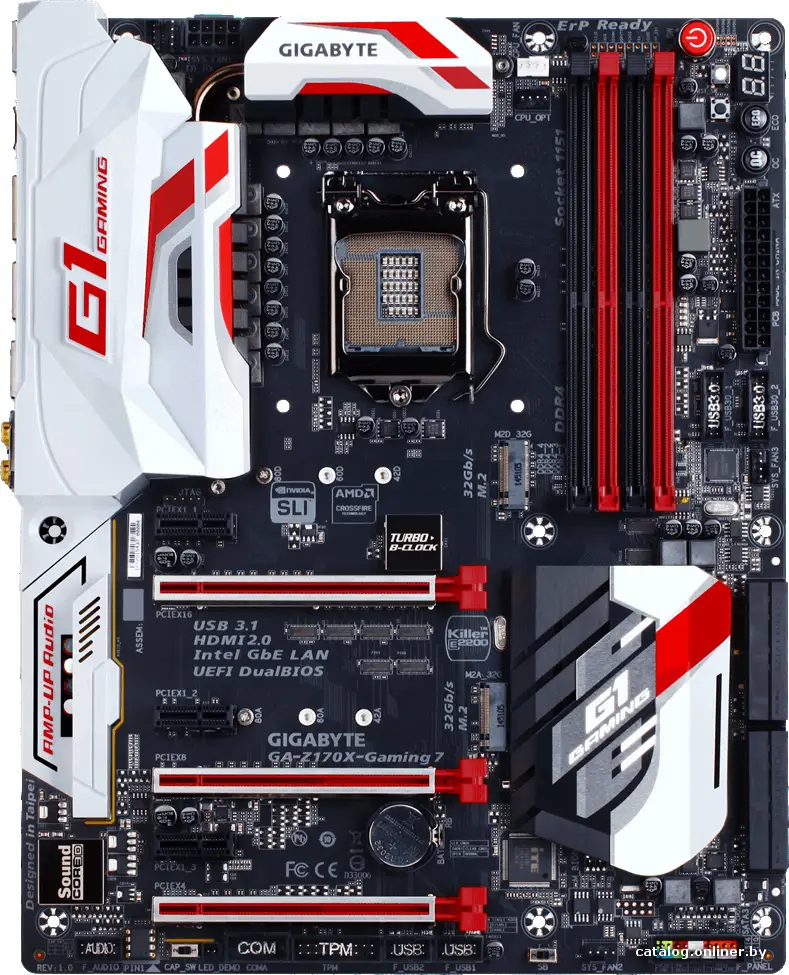 Купить Материнская плата Gigabyte GA-Z170X-Gaming 7 (rev. 1.0), цена, опт и розница