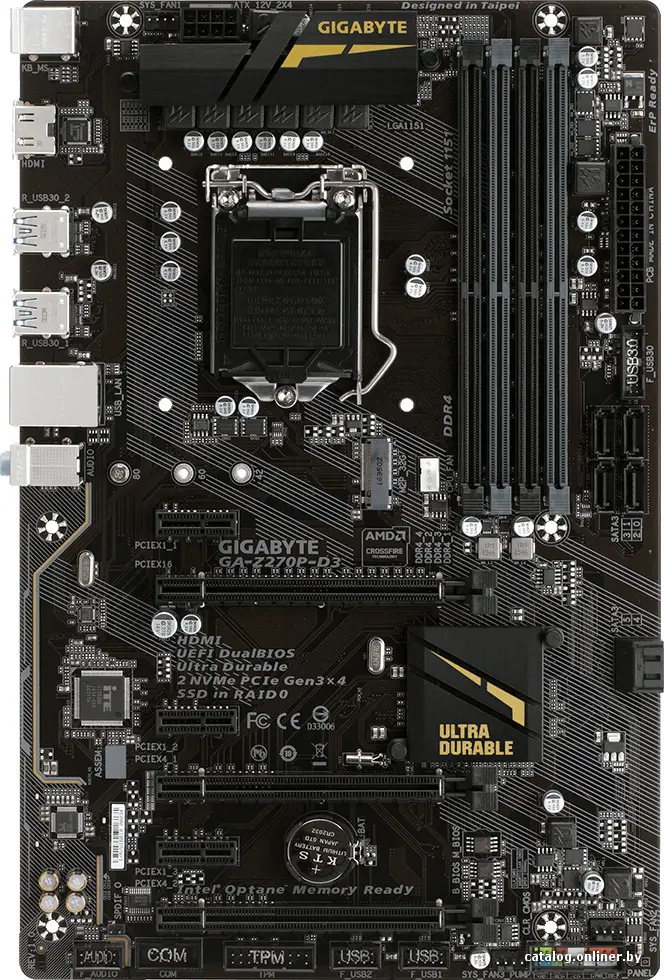 Купить Материнская плата Gigabyte GA-Z270P-D3 (rev. 1.0), цена, опт и розница