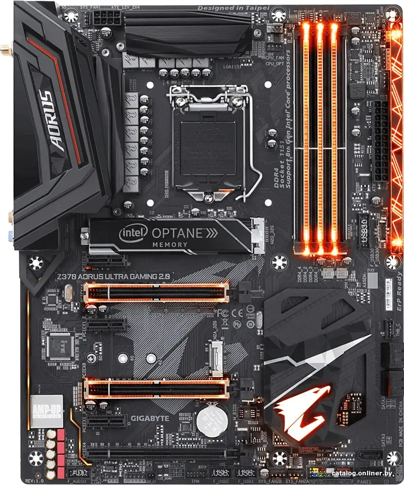 Купить Материнская плата GIGABYTE Z370 AORUS Ultra Gaming, цена, опт и розница