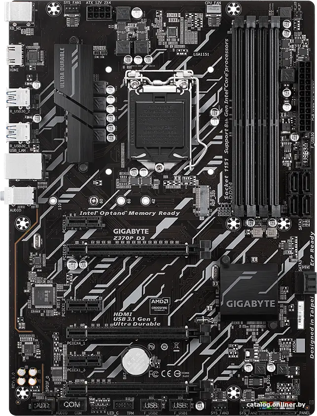 Купить Материнская плата GIGABYTE Z370P D3, цена, опт и розница