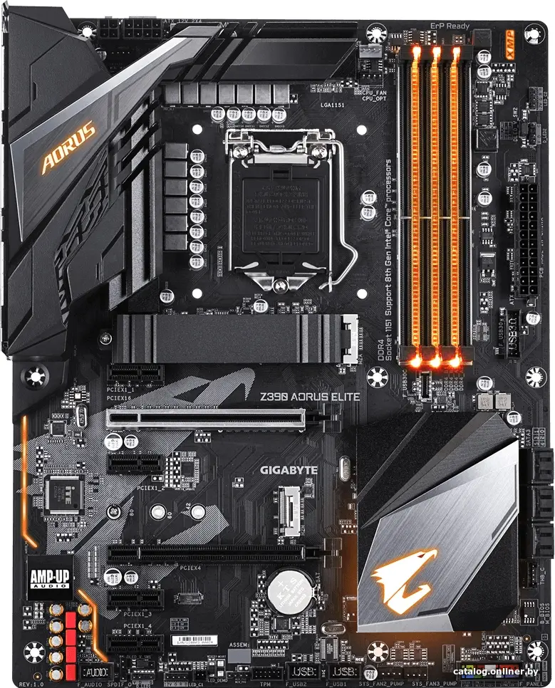 Купить Материнская плата Gigabyte Z390 Aorus Elite (rev. 1.0), цена, опт и розница