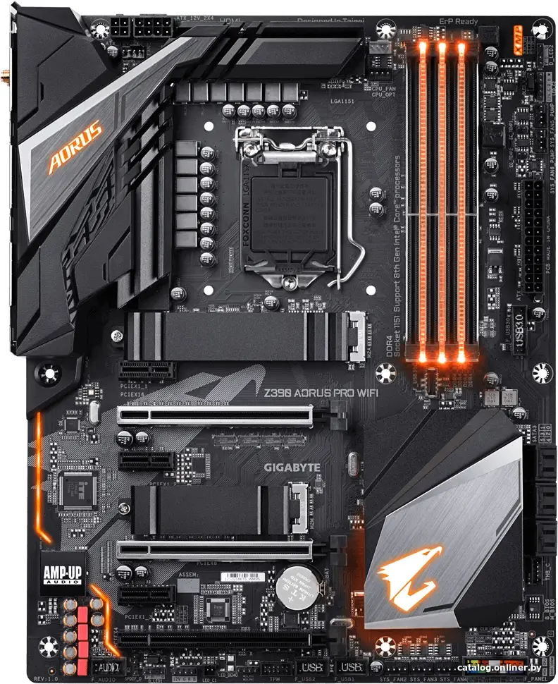 Купить Материнская плата Gigabyte Z390 Aorus Pro WiFi (rev. 1.0), цена, опт и розница