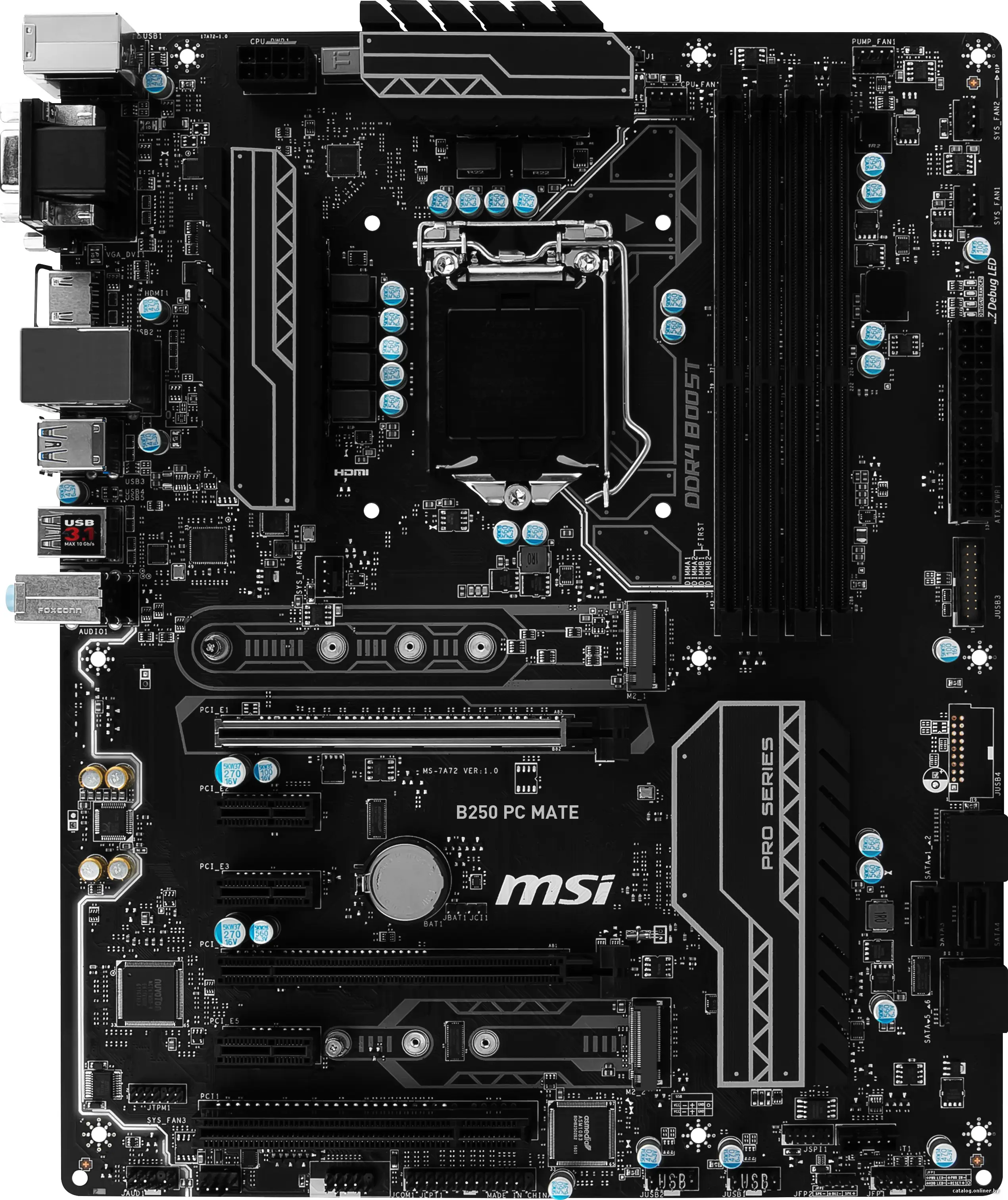 Купить Материнская плата MSI B250 PC MATE, цена, опт и розница