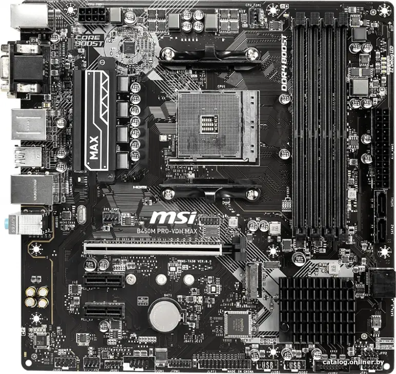 Купить Материнская плата MSI B450M PRO-VDH MAX, цена, опт и розница