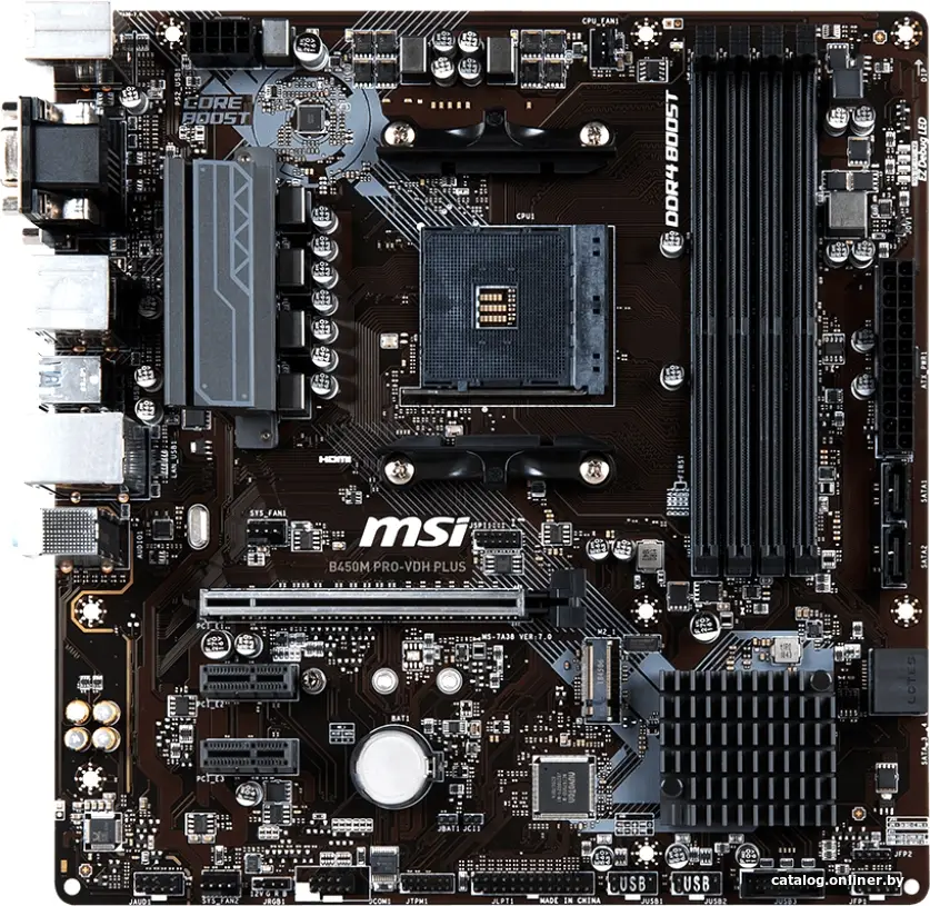 Купить Материнская плата MSI B450M PRO-VDH Plus, цена, опт и розница