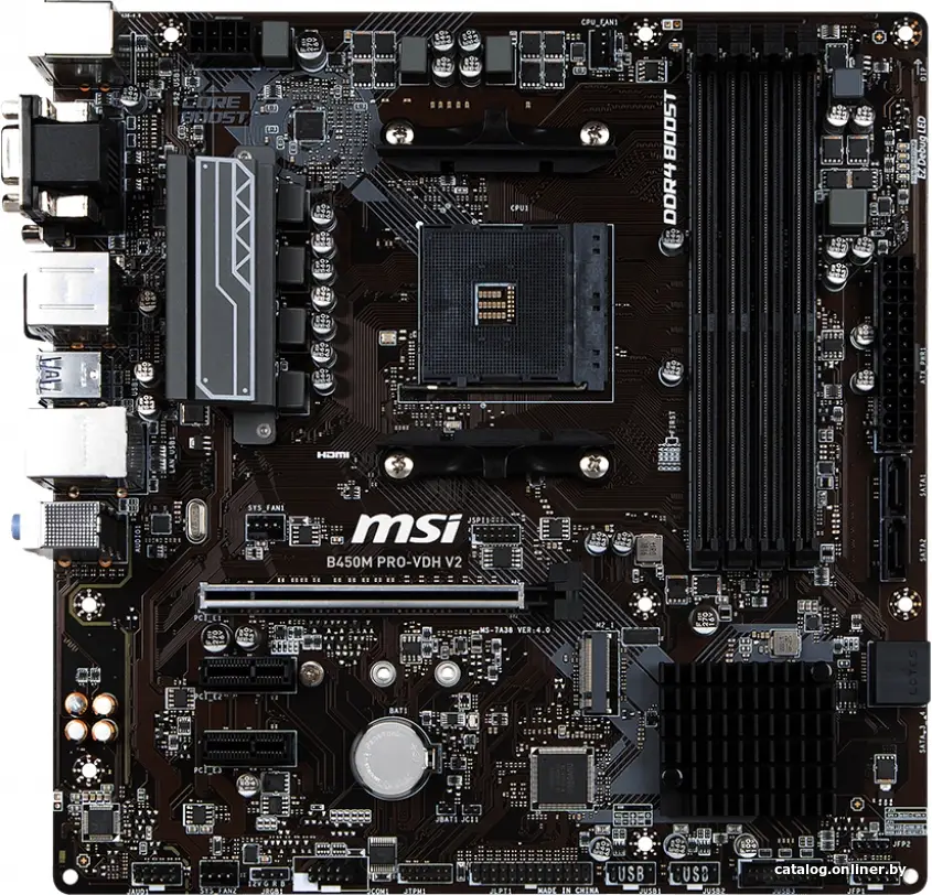 Купить Материнская плата MSI B450M PRO-VDH V2, цена, опт и розница