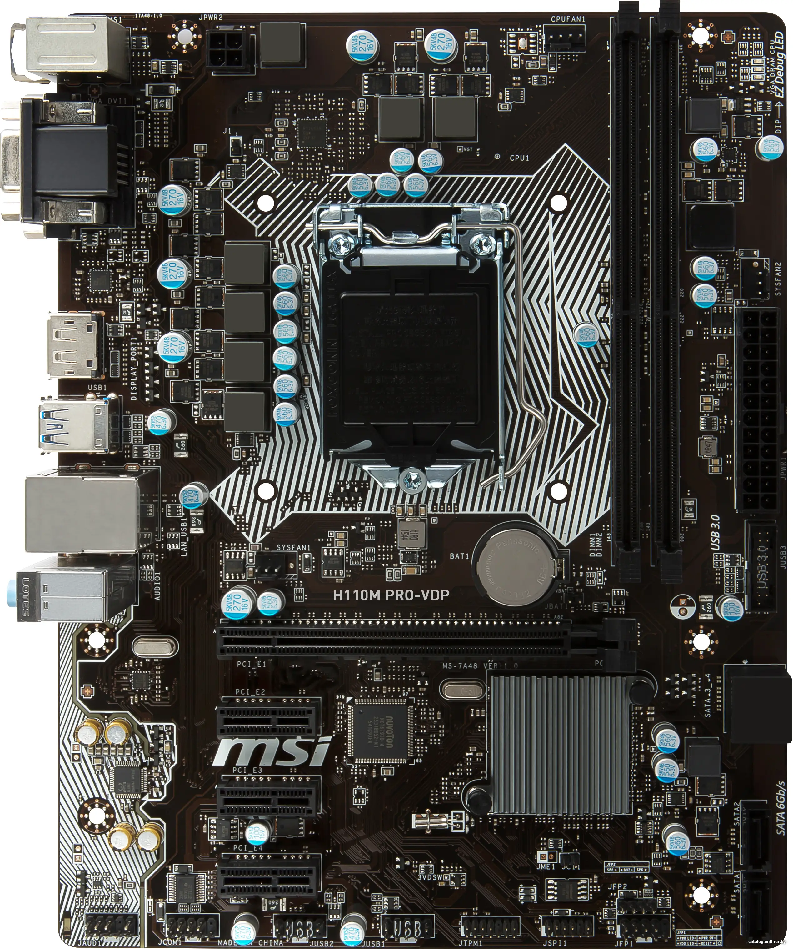 Купить Материнская плата MSI H110M PRO-VD, цена, опт и розница