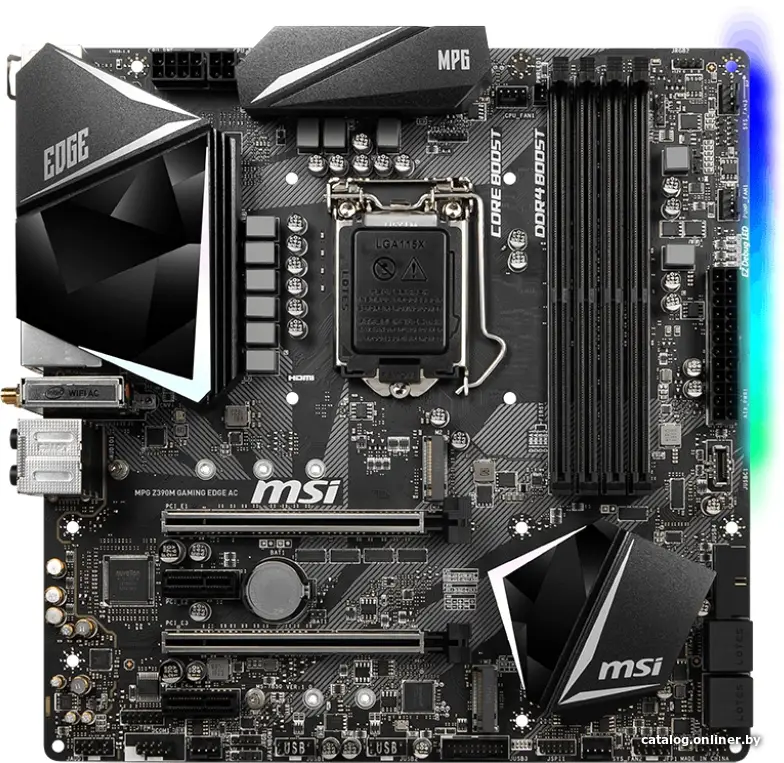 Купить Материнская плата MSI MPG Z390 Gaming Edge AC, цена, опт и розница