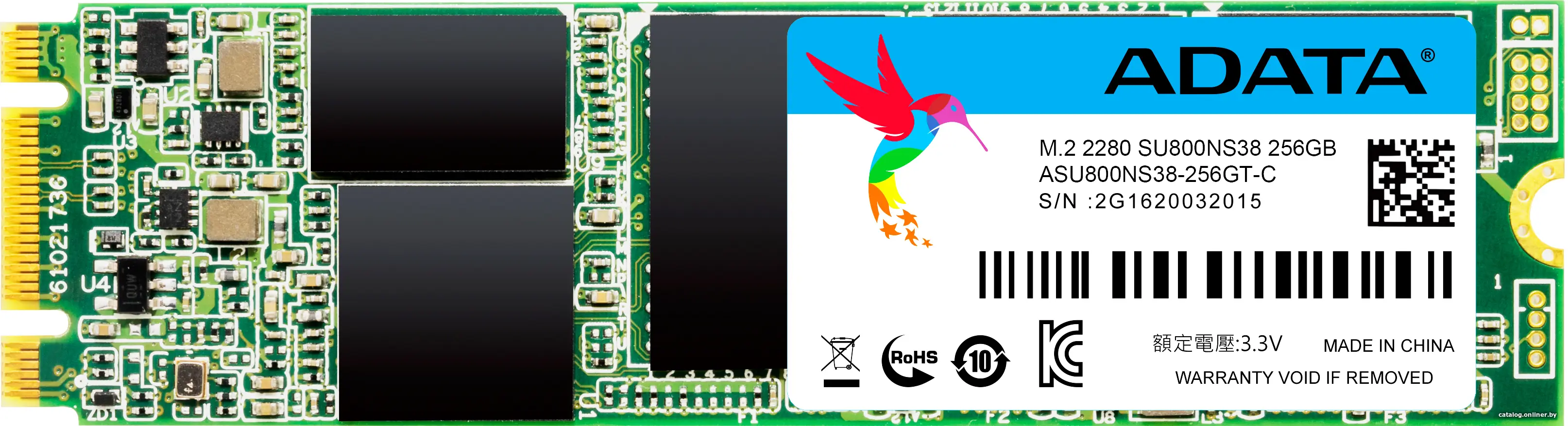 Накопитель SSD A-Data Ultimate SU800 256GB [ASU800NS38-256GT-C]