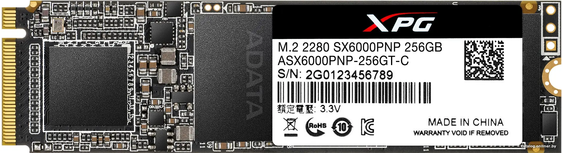 Купить Накопитель SSD A-Data XPG SX6000 Pro 256GB ASX6000PNP-256GT-C, цена, опт и розница