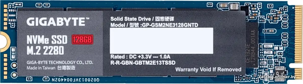 Накопитель SSD Gigabyte NVMe 128GB GP-GSM2NE3128GNTD