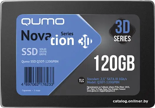 Накопитель SSD QUMO Novation 3D 120GB Q3DT-120GPBN